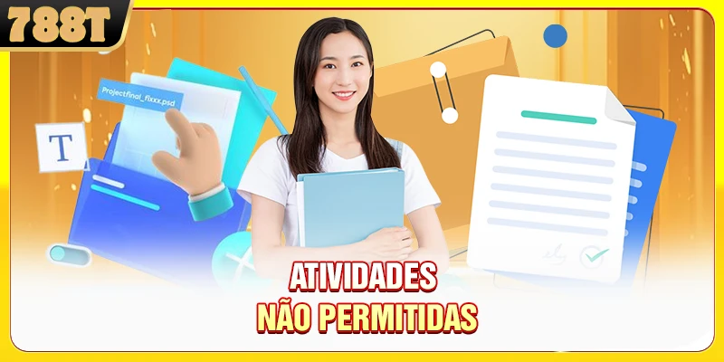 Atividades não permitidas