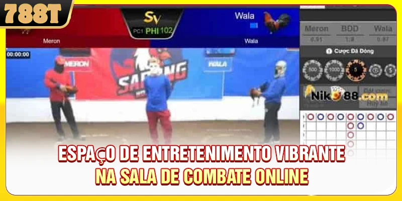 Espaço de Entretenimento Vibrante na Sala de Combate Online