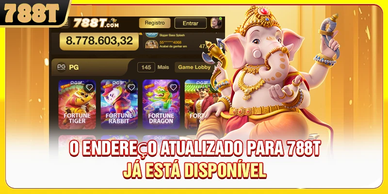 O endereço atualizado para 788T já está disponível O endereço atualizado para 788T já está disponível