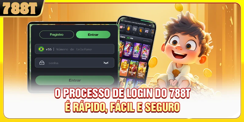 O processo de login do 788T é rápido, fácil e seguro