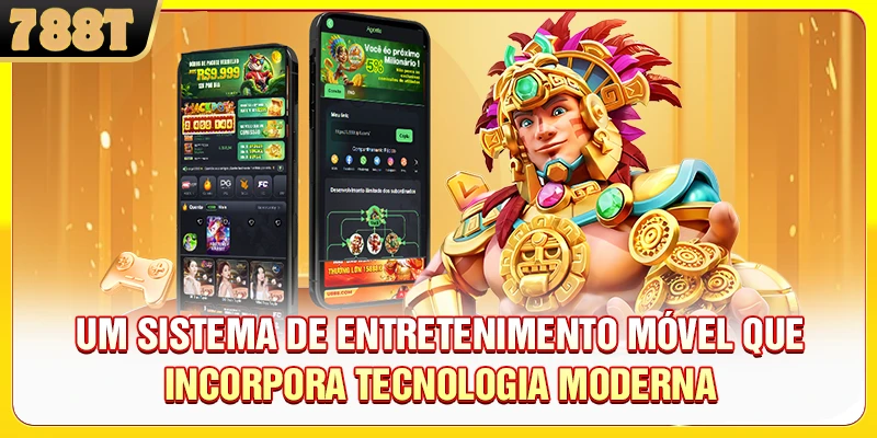 Um sistema de entretenimento móvel que incorpora tecnologia moderna